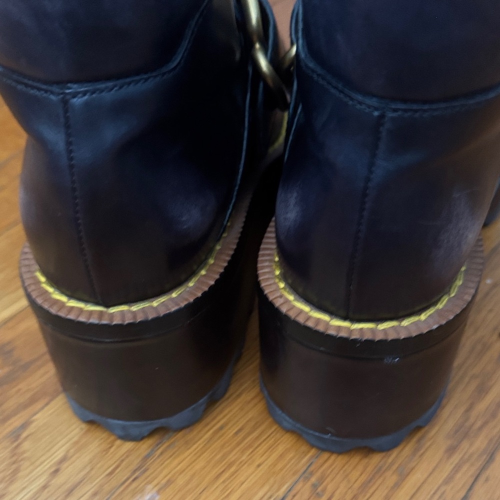 Prada Black and Red Combat Boots - Picture 6 of 8